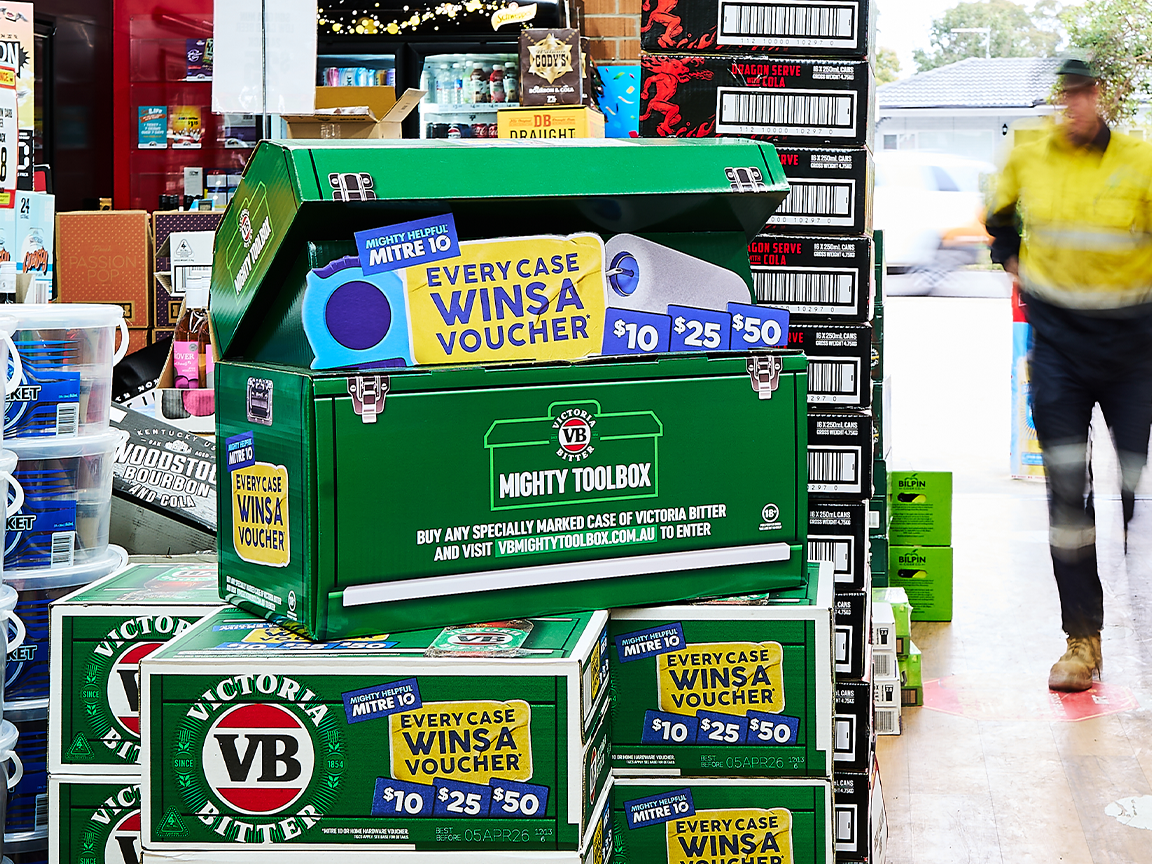 WE MADE KNOCK-OFF DRINKS MIGHTIER for VB x Mitre 10